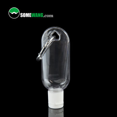 Sanitizer χεριών συνήθειας PETG 30ml 60ml σύνολα μπουκαλιών πηκτωμάτων με τα καλύμματα κτυπήματος