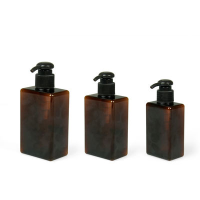 βάζο 24/410 κρέμας 100ml 200ml 250ml Petg τετραγωνικό ηλέκτρινο μπουκάλι σαμπουάν