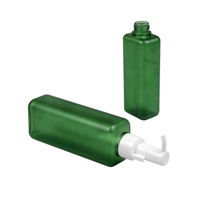 150ml 185ml PETG καλλυντικό μπουκάλι 24/410 αντλιών λοσιόν σώματος μορφής μπουκαλιών τετραγωνικό