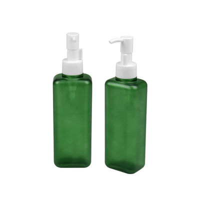 150ml 185ml PETG καλλυντικό μπουκάλι 24/410 αντλιών λοσιόν σώματος μορφής μπουκαλιών τετραγωνικό