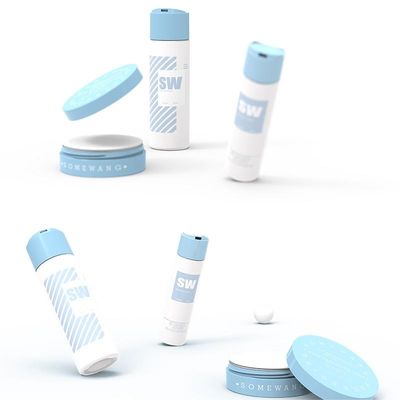 HDPE 120ml 240ml καλλυντικό μπουκάλι λοσιόν με τη διπλοτειχισμένη δίσκος-κορυφή ΚΑΠ