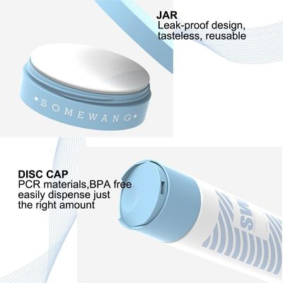 HDPE 120ml 240ml καλλυντικό μπουκάλι λοσιόν με τη διπλοτειχισμένη δίσκος-κορυφή ΚΑΠ