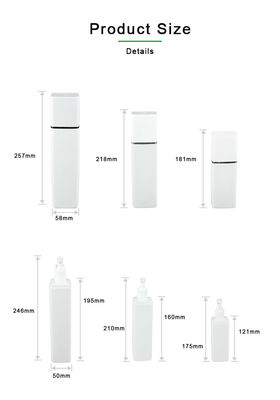 μπουκάλι PE 300ml 400ml 500ml με το εξωτερικό μπουκάλι σαμπουάν κάλυψης