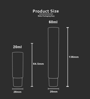 πλαστικός σωλήνας D28mm 60ml ABL με το αιχμηρό ακροφύσιο για την οδοντόπαστα προϊόντων προσωπικής φροντίδας